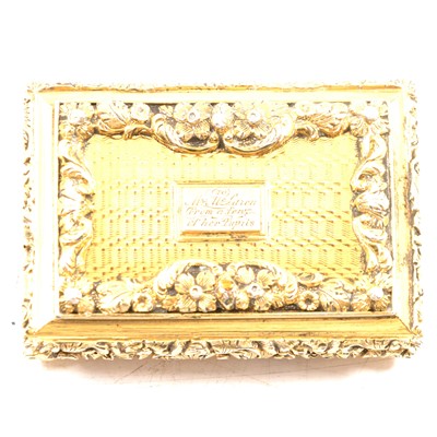 Lot 260 - Victorian silver-gilt vinaigrette