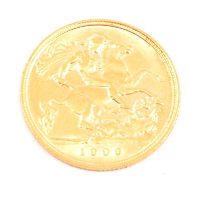 Lot 184 - Edward VII gold Half Sovereign coin, 1906