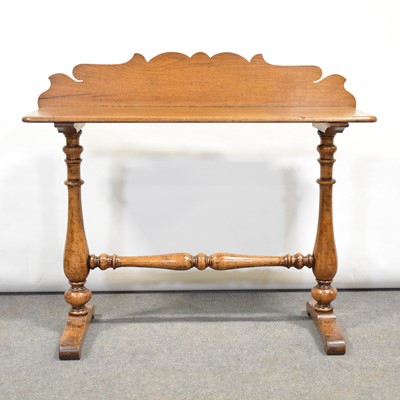 Lot 506 - Victorian style oak console table