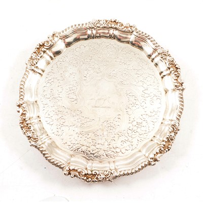 Lot 278 - George IV silver salver