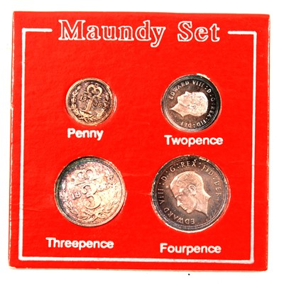 Lot 415 - Maundy Money set. 1936