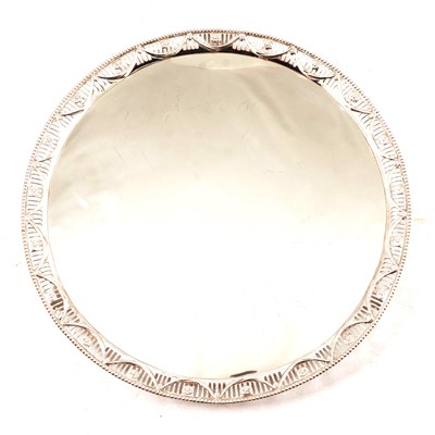 Lot 219 - Late Victorian silver salver