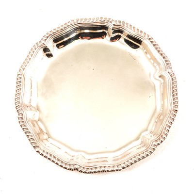 Lot 40 - Georgian silver dish liner