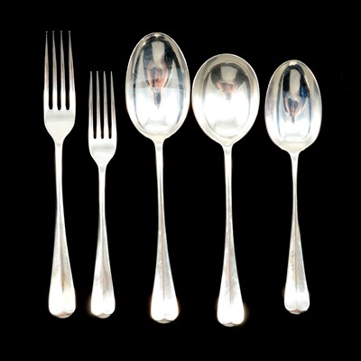 Lot 230 - Canteen of silver cutlery