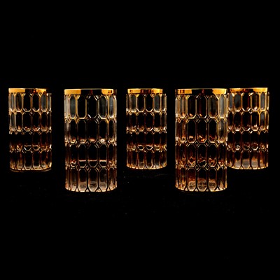 Lot 49 - Set of five ALIG Imperial Glass Company highball glasses