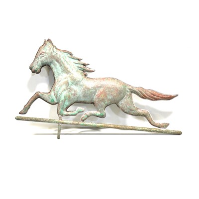 Lot 425 - Copper horse weather vane