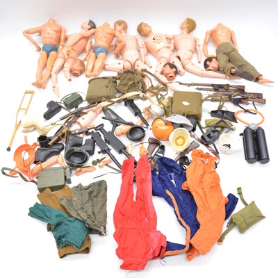 Lot 291 - A box of Action Man action figures and accessories