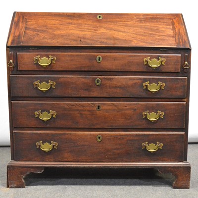 Lot 426 - George III mahogany bureau