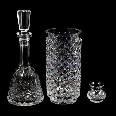 Lot 92 - Quantity of Waterford Crystal, stemware, decanters, and a vase