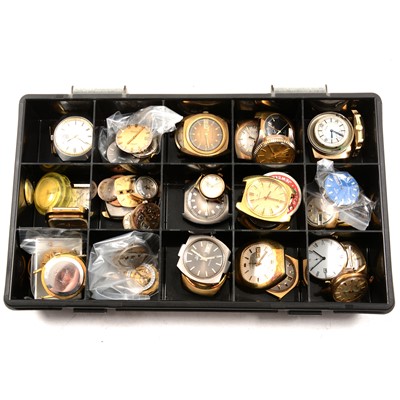 Lot 184 - One box of incomplete wristwatches.