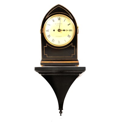 Lot 169 - Regency ebonized bracket clock