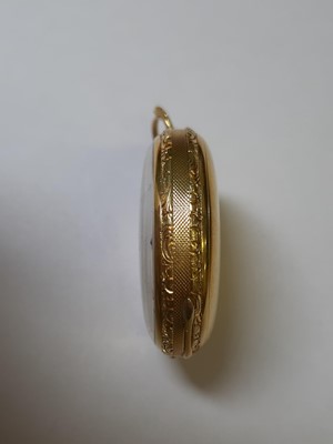 Lot 289 - A small 18 carat gold open face pocket watch.