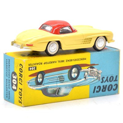 Lot 133 - Corgi Toys model 304 Mercedes-Benz 300SL Hardtop Roadster