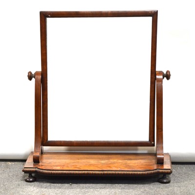 Lot 368 - Victorian mahogany toilet mirror