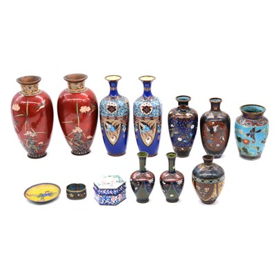 Lot 49 - Small collection of cloisonne