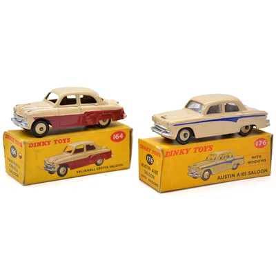 Lot 43 - Two Dinky die-cast vehicles, model 164 Vauxhall, model 176 Austin, boxed