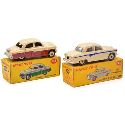Lot 43 - Two Dinky die-cast vehicles, model 164 Vauxhall, model 176 Austin, boxed