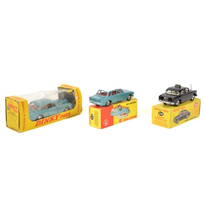 Lot 38 - Dinky Toys models, three including 256 police patrol car etc