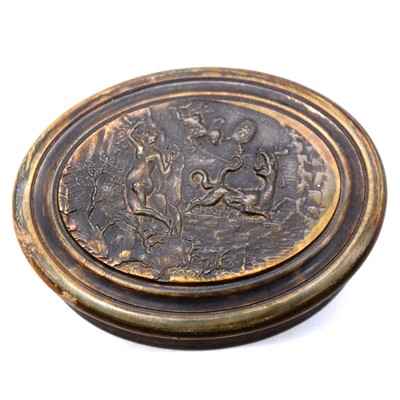 Lot 130 - Georgian horn snuff box