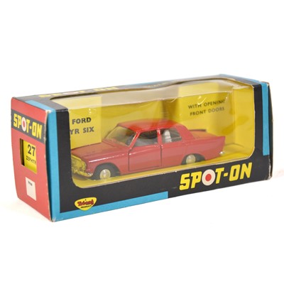 Lot 75 - Tri-ang Spot-on Toy model 270 Zephyr Six, red, boxed.