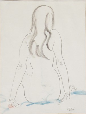 Lot 263 - Henry Bird, seated nude