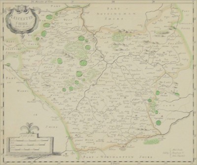 Lot 262 - Six maps of Leicestershire and Rutland