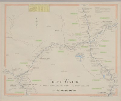 Lot 261 - Five printed canal maps