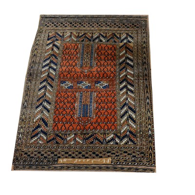 Lot 487 - Afghan Prayer rug