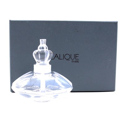 Lot 44 - Marie-Claude for Lalique - a Stupa Crown perfume bottle, 1990's, 8.5cm