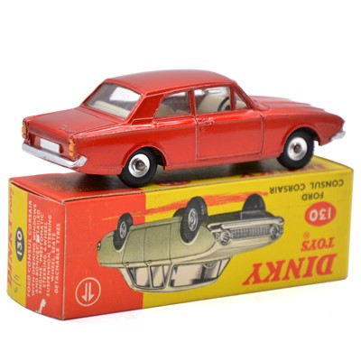 Lot 47 - Dinky Toys model 130 Ford Consul Corsair, metallic red body, spun hubs, boxed.