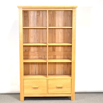 Lot 397 - Modern light oak bookcase