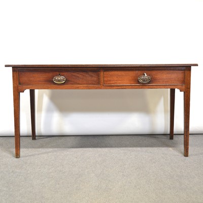 Lot 352 - George III mahogany side table