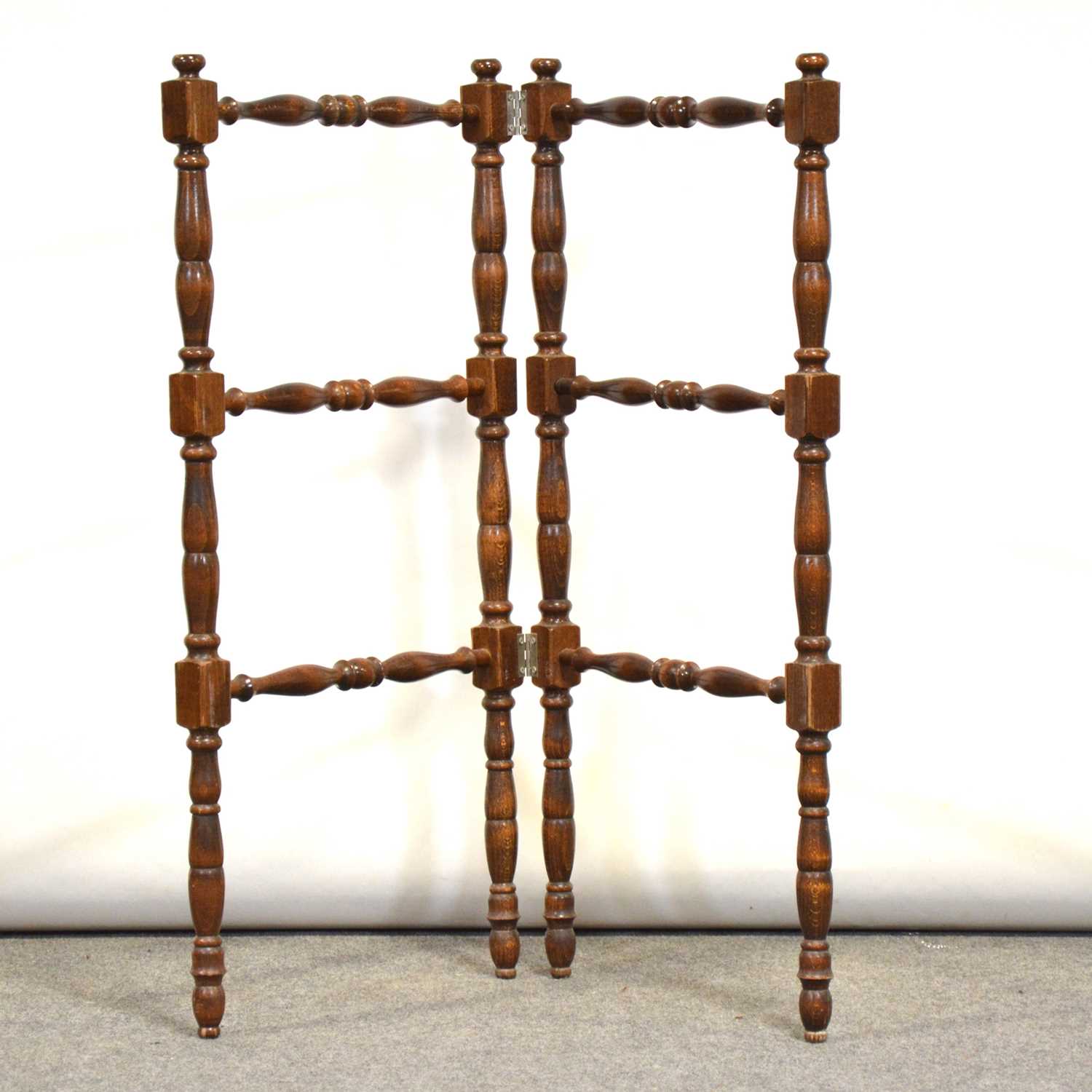 Lot 361 - Beech spindle towel rail