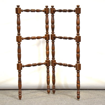 Lot 361 - Beech spindle towel rail