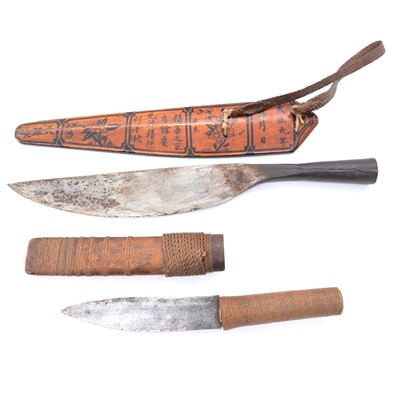 Lot 89 - Chinese presentation knife and one other