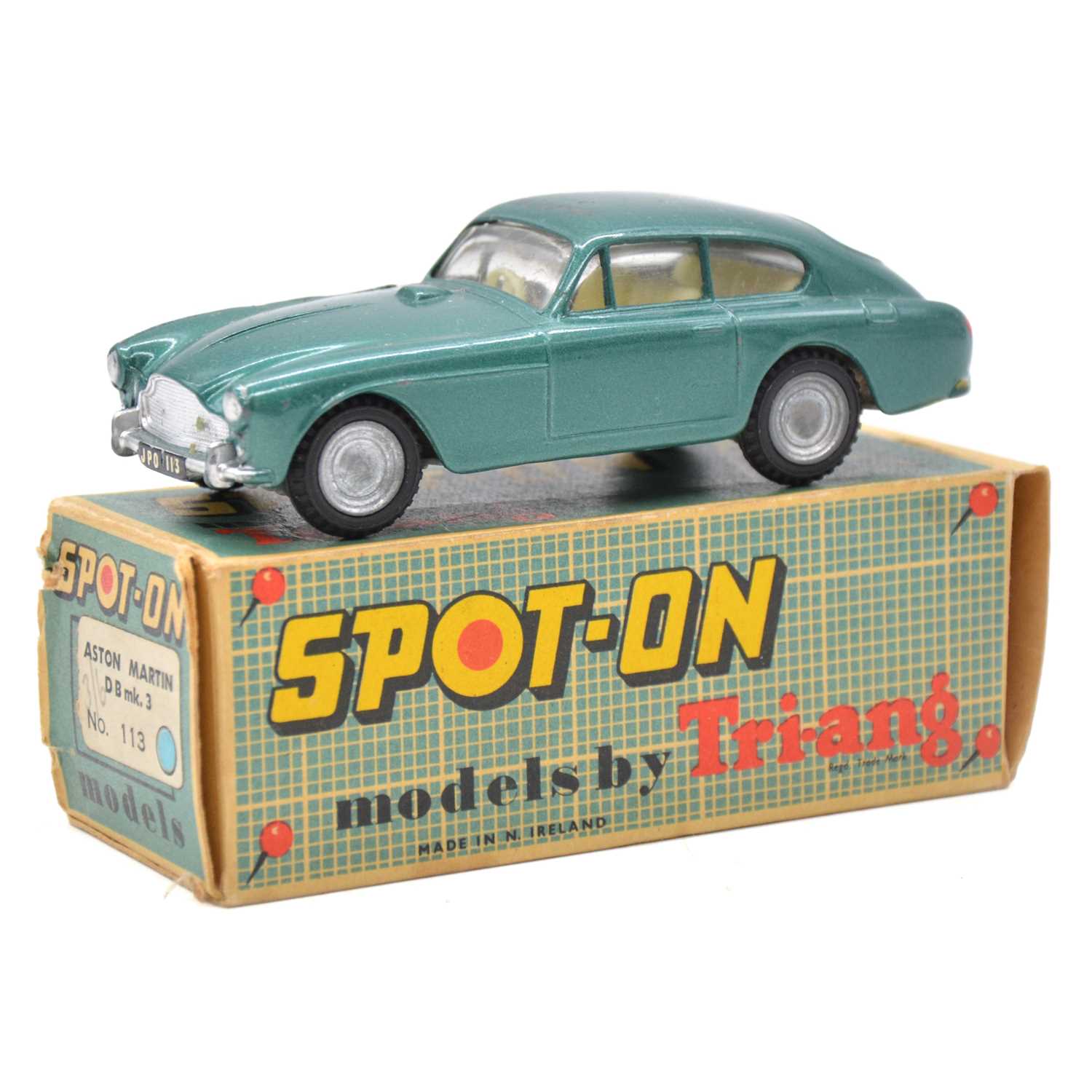 Lot 100 - Spot-on die-cast model, Aston Martin D.B.3, boxed