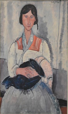 Lot 303 - After Modigliani, Gypsy Woman with a Baby