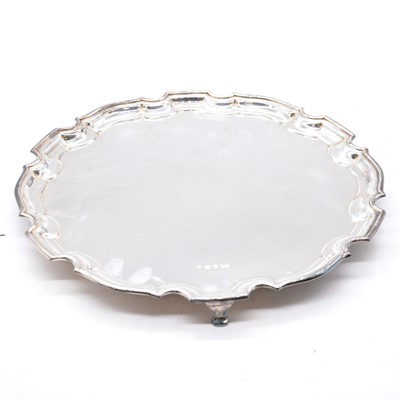 Lot 179 - Silver salver