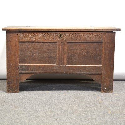 Lot 479 - Joined oak small coffer