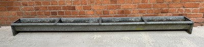 Lot 424 - Large galvanized trough