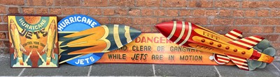 Lot 232 - Thurston Fairground; Hurricane Jets signs