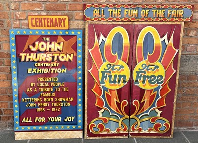 Lot 238 - Thurston Fairgound; John Thurston Centenary signage