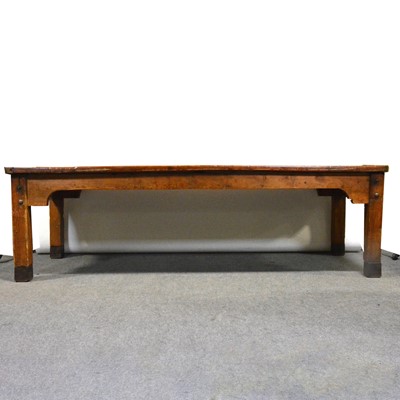 Lot 301 - Large pine farmhouse table