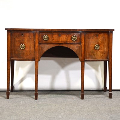 Lot 70 - George III mahogany bowfront sideboard