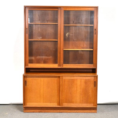 Lot 97 - Mid-century teak bookcase cabinet, Swedish