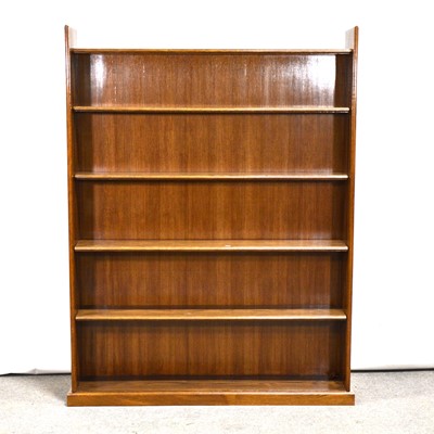 Lot 510 - Large oak open bookcase