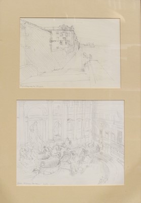 Lot 797 - John Aldridge, two pencil sketches