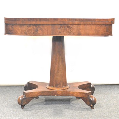 Lot 356 - Victorian mahogany card table