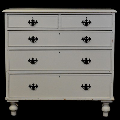 Lot 384 - Victorian painted pine chest of drawers