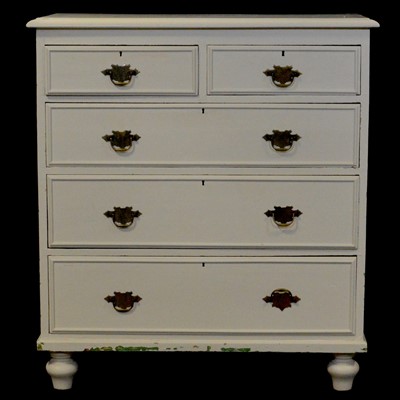 Lot 382 - Victorian painted pine chest of drawers